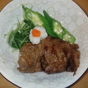 夏野菜の焼きしゃぶ